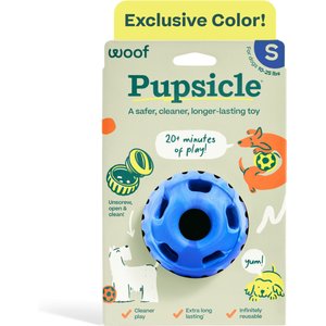 Woof Party Pupsicle Treat Dispensing Dog Toy, Chewy Blue, Small