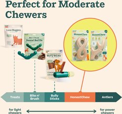 Woof HonestChew Infinity Hard Density All-Natural Food Grade Dog Chew Toy, Ivory, Medium slide 2 of 9