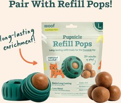 Woof Pupsicle Long Lasting Refillable Dog Treat Dispenser Toy, Large slide 2 of 8