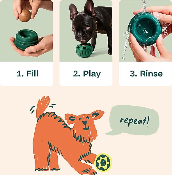 Woof The Pupsicle Treat Dispenser Dog Toy, 25-75 lbs