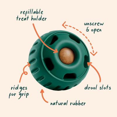 Show full view: Woof Party Pupsicle Treat Dispensing Dog Toy, Dark Green, Large slide 2 of 10