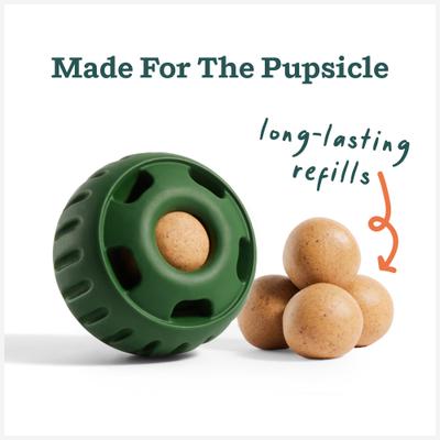 Show full view: Woof Pupsicle Pops Refills Beef & Peanut Butter Grain-Free Lickable Dog Treats, Extra Large, 5 count slide 3 of 8