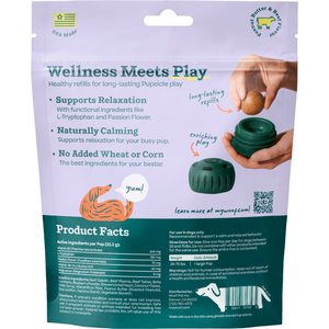 Woof Pupsicle Pops Refills Calming Beef Grain-Free Lickable Dog Treats, Large, 7 count