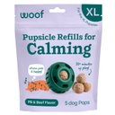 Woof Pupsicle Pops Refills Calming Beef Grain-Free Lickable Dog Treats, X-Large, 5 count