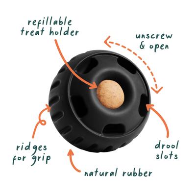 Show full view: Woof Pupsicle Power Chewer Refillable Dog Treat Dispenser Toy, Small slide 3 of 11