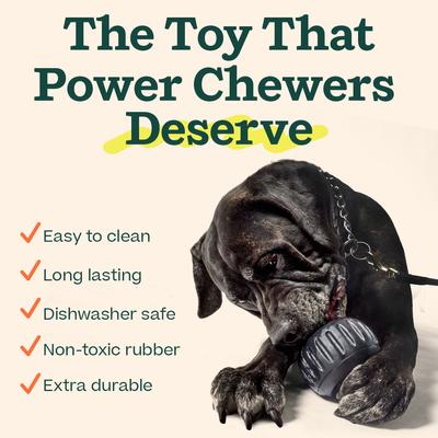 Show full view: Woof Pupsicle Power Chewer Refillable Dog Treat Dispenser Toy, X-Large slide 7 of 11