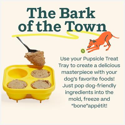 Show full view: Woof Pupsicle Treat Tray Mold Treat Dispenser Dog Toy, Large slide 2 of 9