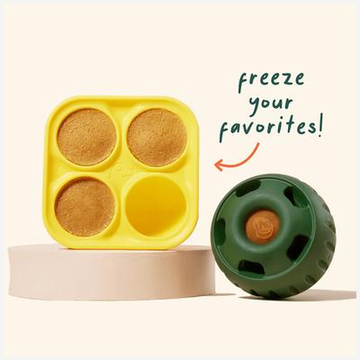 Show full view: Woof Pupsicle Treat Tray Mold Treat Dispenser Dog Toy, Large slide 3 of 9