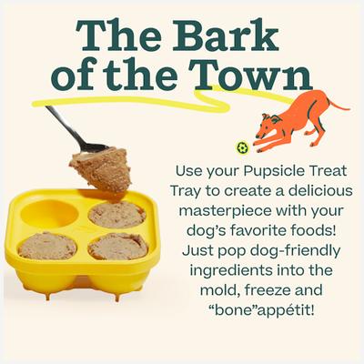 Show full view: Woof Pupsicle Treat Tray Mold Treat Dispenser Dog Toy, Small slide 3 of 10