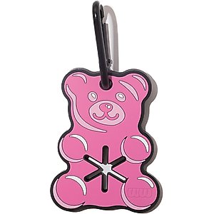 Woof & Wonder Poopy Loop Pink Gummy Bear Dog Poop Bag Holder