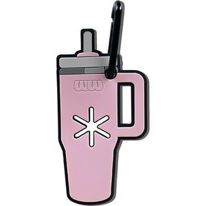 Woof & Wonder Poopy Loop Pink Tumbler Dog Poop Bag Holder