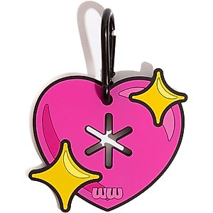 Woof & Wonder Poopy Loop Sparkle Heart Dog Poop Bag Holder