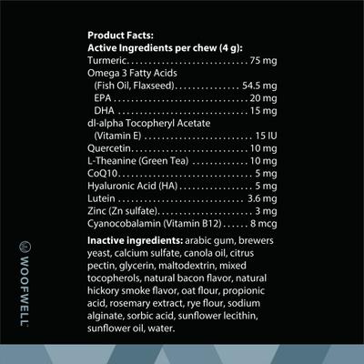 Show full view: WoofWell French Bulldog Health Support Bacon Flavored Soft Chews Dog Supplement, 30 count slide 8 of 11