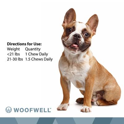Show full view: WoofWell French Bulldog Health Support Bacon Flavored Soft Chews Dog Supplement, 30 count slide 10 of 11