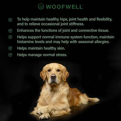 Show full view: WoofWell Golden Retrievers Health Support Bacon Flavored Soft Chews Dog Supplement, 60 count slide 6 of 10