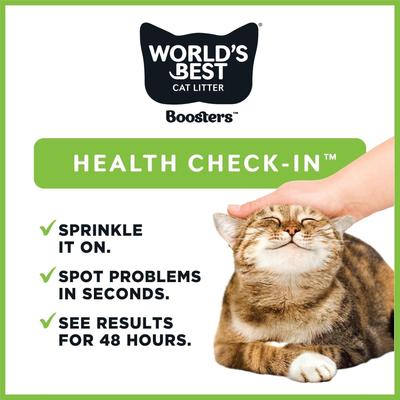 Show full view: World's Best Boosters Health Check-In Cat Litter Additive, .42-oz bag slide 9 of 12