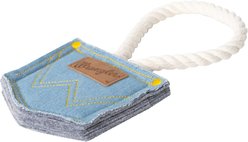 Wrangler Denim Rope Pocket & Rope Tug Dog Toy, Light Blue slide 2 of 3