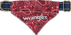 Wrangler Removable Dog Bandana Collar, Dark Blue, Large-16-to-24-in-neck-1-2-inch-wide slide 1 of 9