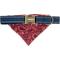 Show in main carousel: Wrangler Removable Dog Bandana Collar, Dark Blue, Medium-14-to-20-in-neck-1-2-inch-wide slide 4 of 9