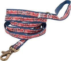 Wrangler Removable Dog Bandana Lead, Red, Small: 6-ft long, 1-in wide