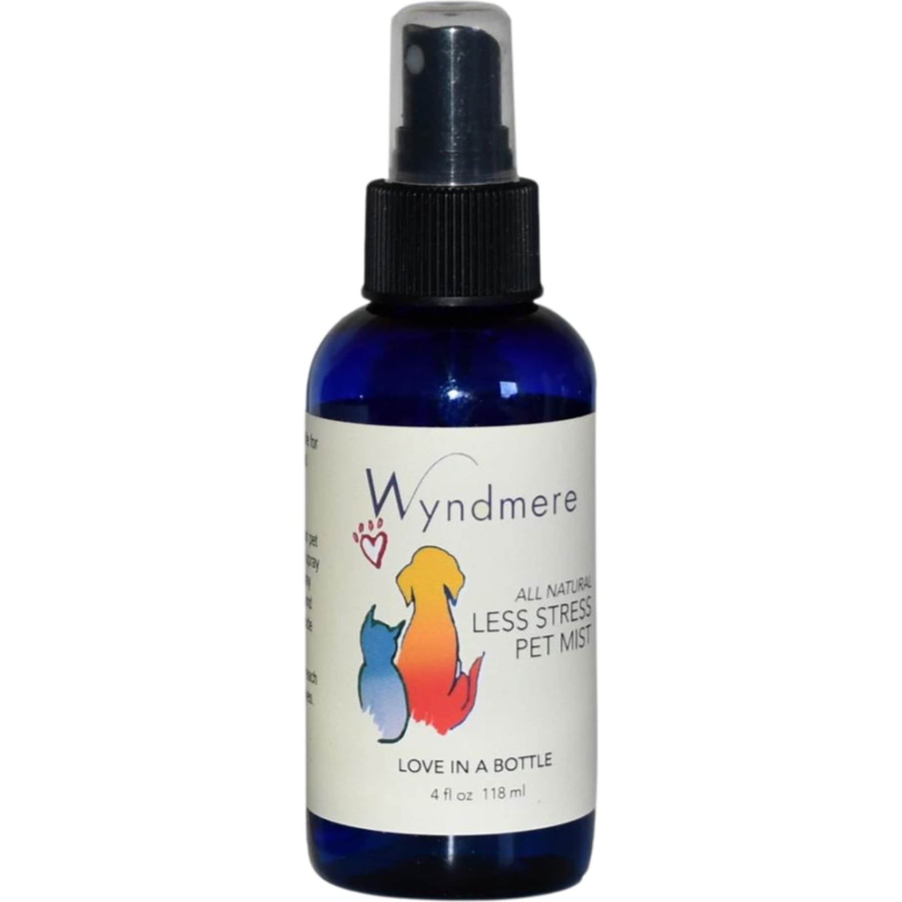 Wyndmere All Natural Less Stress Calming Mist Spray for Dogs & Cats, 4-fl oz, 6 count