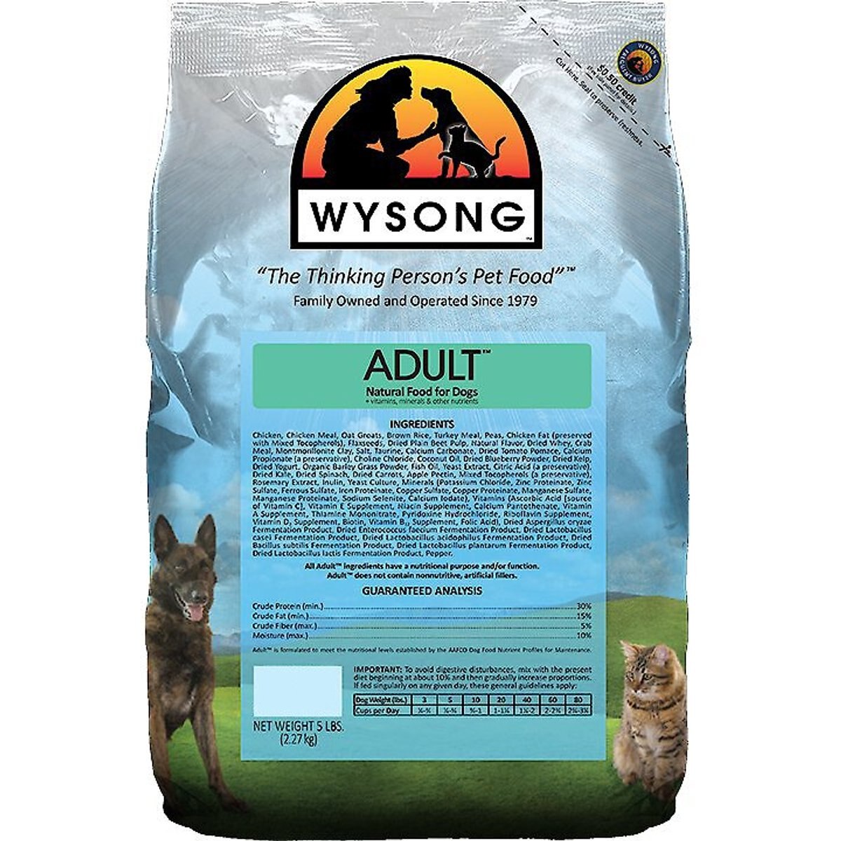Wysong Adult Dry Dog Food, 5-lb bag
