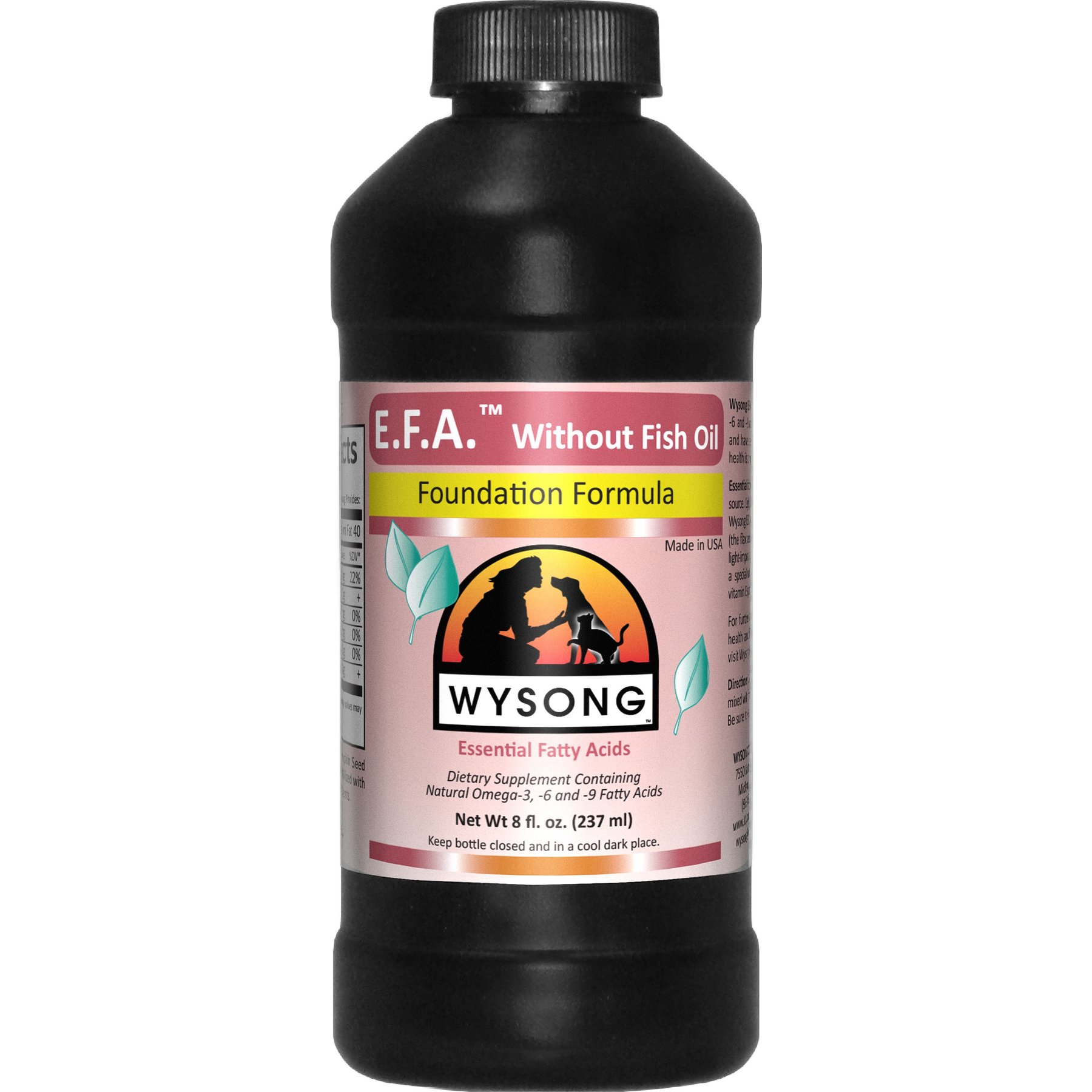 Wysong E.F.A. without Fish Oil Dog & Cat Supplement, 8-fl oz bottle