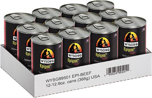 Show full view: Wysong Epigen Beef Formula Grain-Free Canned Dog Food, 12.5-oz, case of 12 slide 4 of 5