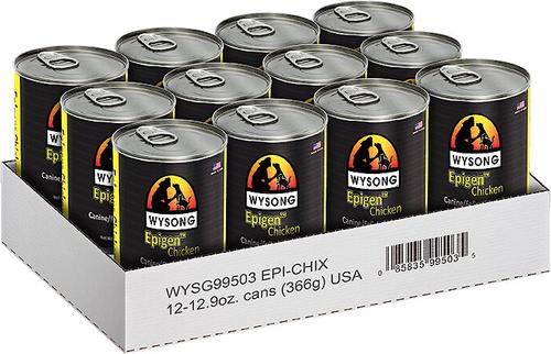 Show full view: Wysong Epigen Chicken Formula Grain-Free Canned Dog Food, 12.5-oz, case of 12 slide 4 of 5