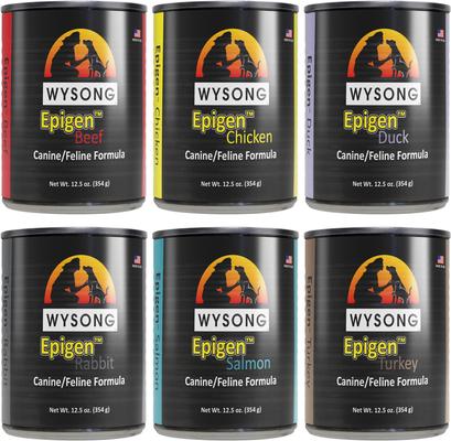 Show full view: Wysong Epigen Variety Pack Grain-Free Canned Dog Food, 12.5-oz, case of 6 slide 3 of 6