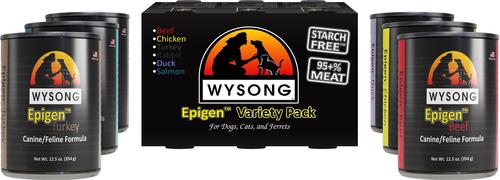 Show full view: Wysong Epigen Variety Pack Grain-Free Canned Dog Food, 12.5-oz, case of 6 slide 4 of 6