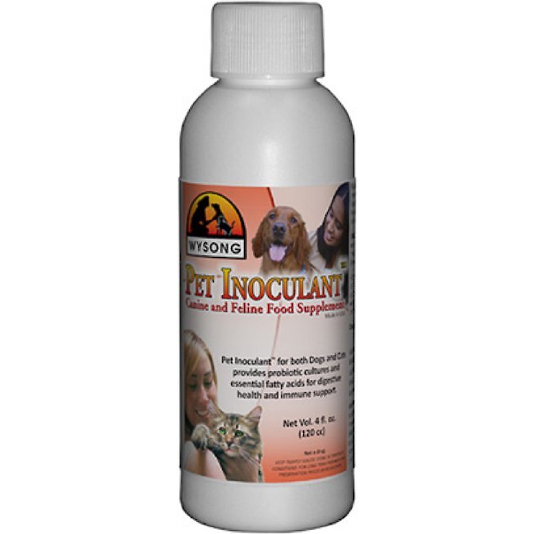 Wysong Pet Inoculant Dog & Cat Food Supplement, 4-fl oz bottle