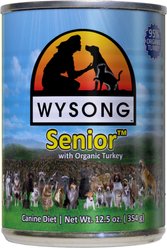 Wysong Senior with Organic Turkey Canned Dog Food, 12.5-oz, case of 12