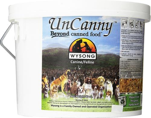 Show full view: Wysong Uncanny Blend Freeze-Dried Raw Dog & Cat Food Mix, 40-oz bucket slide 3 of 6