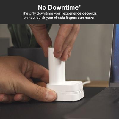 Show full view: Wyze Battery Charging Dock, White slide 4 of 5