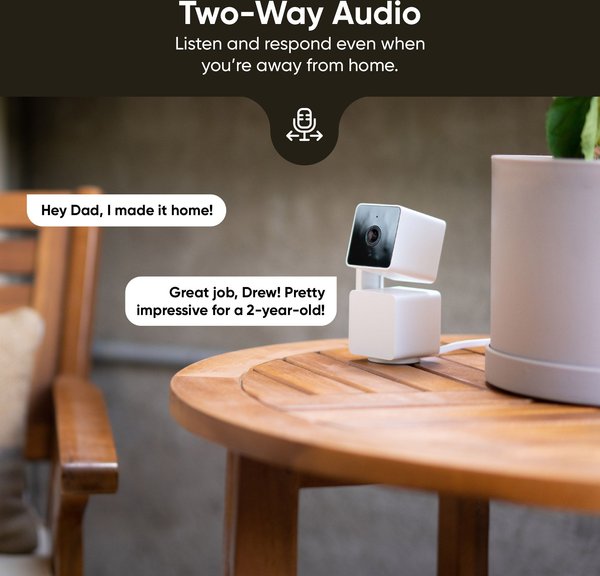 Show full view: Wyze Cam Pan v3 Indoor & Outdoor Wi-Fi Pet Camera, White slide 5 of 8