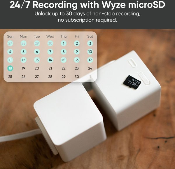 Show full view: Wyze Cam Pan v3 Indoor & Outdoor Wi-Fi Pet Camera, White slide 6 of 8
