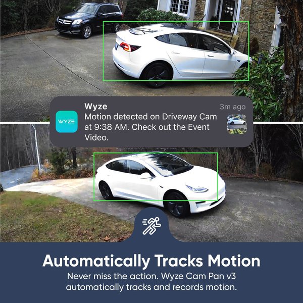 Show full view: Wyze Cam Pan v3 Indoor & Outdoor Wi-Fi Pet Camera, White slide 3 of 8
