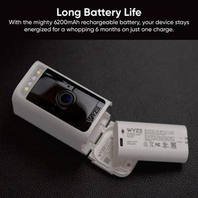 Show full view: Wyze Removable Battery Pack, White slide 4 of 6