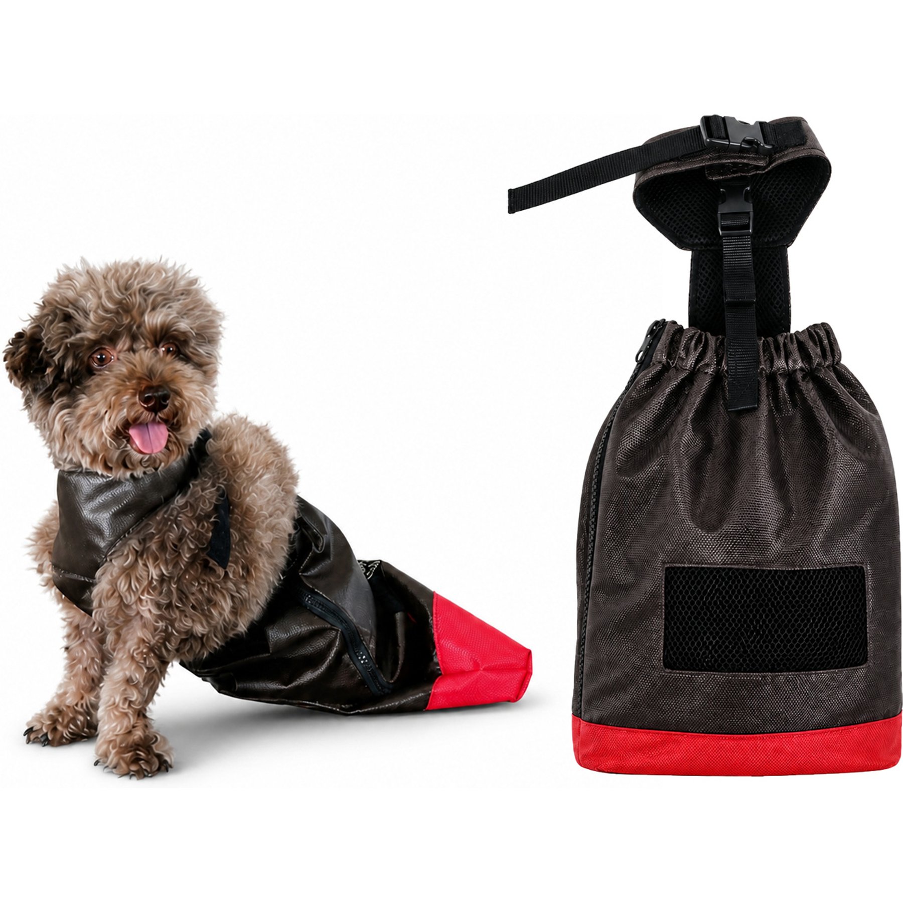 WZ PET Adjustable Paralyzed Amputee Breathable Wheelchair Compatible Sling Drag Bag for Dogs, X-Large