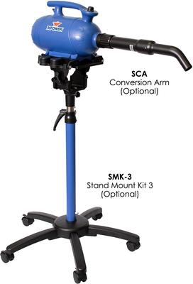 Show full view: XPOWER Mobile Pro 3 HP Variable Speed Professional Dog & Cat Grooming Dryer slide 7 of 9