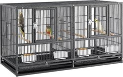 Yaheetech 18-in Wide Stackable Divided Breeder Cage, Black