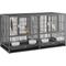 Show in main carousel: Yaheetech 18-in Wide Stackable Divided Breeder Cage, Black slide 1 of 10
