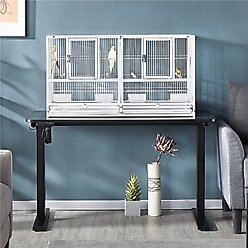 Yaheetech 18-in Wide Stackable Divided Breeder Cage, White slide 2 of 8