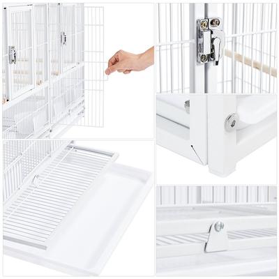 Show full view: Yaheetech 18-in Wide Stackable Divided Breeder Cage, White slide 5 of 10