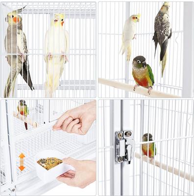 Show full view: Yaheetech 18-in Wide Stackable Divided Breeder Cage, White slide 8 of 10