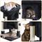 Show in main carousel: Yaheetech 2-Level 23.5-in Plush Cat Tree & Condo, Black slide 5 of 10