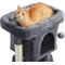 Show in main carousel: Yaheetech 2-Level 23.5-in Plush Cat Tree & Condo, Dark Gray slide 4 of 10