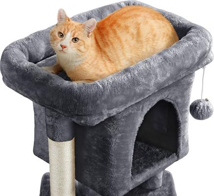Show full view: Yaheetech 2-Level 23.5-in Plush Cat Tree & Condo, Dark Gray slide 4 of 10