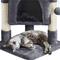 Show in main carousel: Yaheetech 2-Level 23.5-in Plush Cat Tree & Condo, Dark Gray slide 6 of 10
